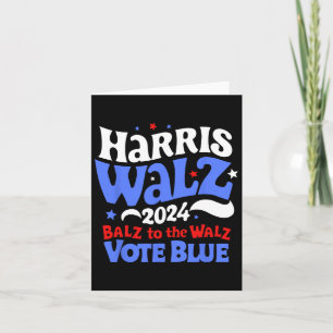 Walz 2024 Wahl Balz zum Walz Vote Blue Funn Karte