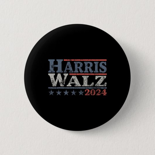 Walz 2024 Wahl Kamala Harris Tim Waltz 2024 12 Button (Vorderseite)