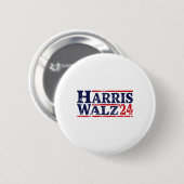Walz 2024 Wahl Kamala Harris Tim Waltz 2024 16 Button (Vorne & Hinten)