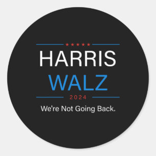 Walz 2024 Wahl Kamala Harris Tim Walz Waltz 2 Runder Aufkleber