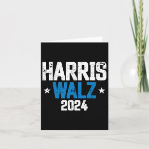 Walz 2024 Wir gehen nicht zurück Kamala Harris Vp  Karte