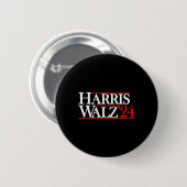 Walz 24 Präsident Kamala 2024 Button (Vorne & Hinten)