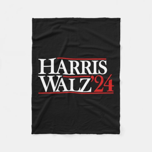 Walz 24 Präsident Kamala 2024 Fleecedecke (Vorderseite)