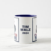 Walz - Ich wollte Sie zur Abstimmung Zweifarbige Tasse (Mittel)