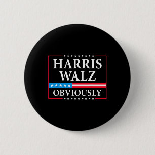 Walz Offensichtlich Präsident Kamala Harris Waltz  Button