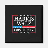 Walz Offensichtlich Präsident Kamala Harris Waltz  Magnet (Vorne)