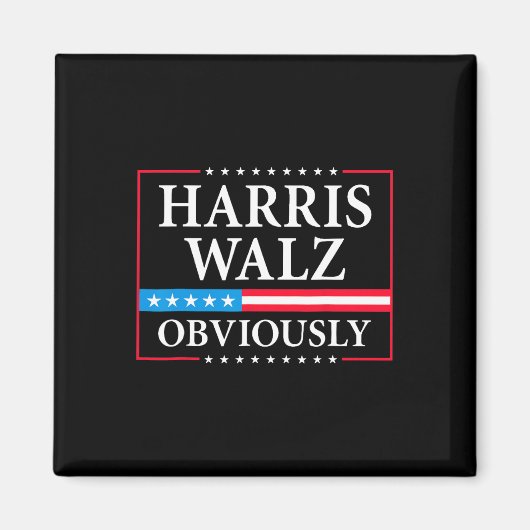 Walz Offensichtlich Präsident Kamala Harris Waltz Magnet (Vorne)
