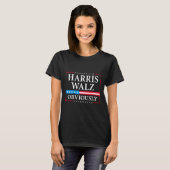 Walz Offensichtlich Präsident Kamala Harris Waltz T-Shirt (Vorne ganz)
