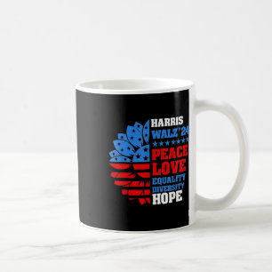 Walz Peace Liebe Equality Hope Diversity Kaffeetasse