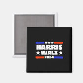 Walz-Präsidentschaftswahl 2024 Magnet (Vorderseite/Rückseite)