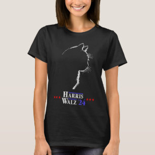 Walz-Shirt Katzen Damen für Harris Kamala Walz-Shi T-Shirt