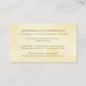 Walzen Teigbacken Visitenkarte (Rückseite)