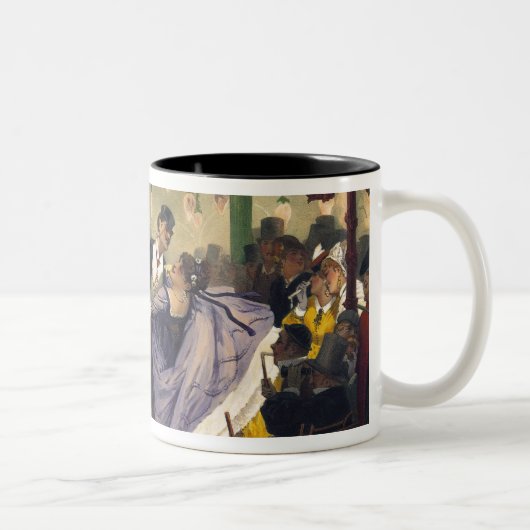 Walzer am Bal Mabille Zweifarbige Tasse (Rechts)