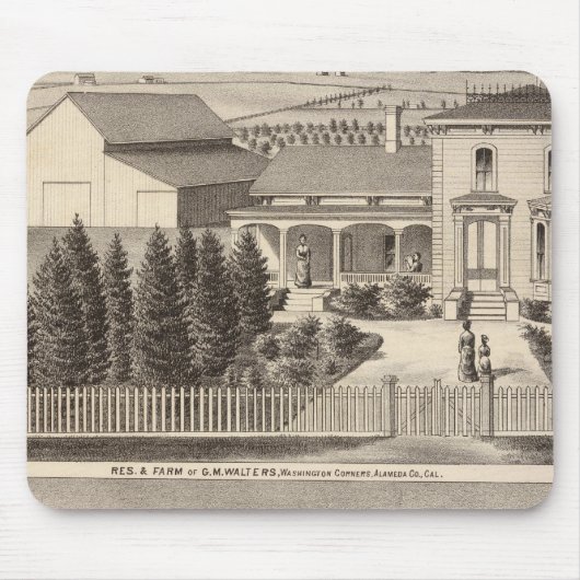 Walzer, Crowell-Residenzen, Bauernhof Mousepad (Vorne)