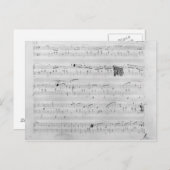 Walzer in f-Moll Postkarte (Vorne/Hinten)