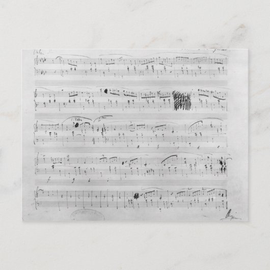 Walzer in f-Moll Postkarte (Vorderseite)