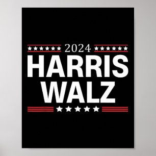 WaLzheimer 2024 für Präsident Patriotic Kamala Wal Poster