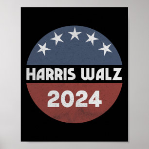 WaLzheimer 2024 Kamala Harris 2024 Tim W 2024 USA Poster