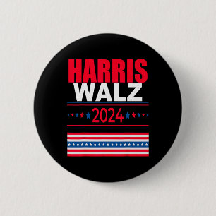 WaLzheimer 2024 Kamala und Tim Präsident Kampagne Button