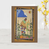 "Wamanje Hintewi" (unsere Ernten) Notecard Karte (Gelbe Blume)