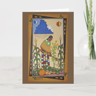 "Wamanje Hintewi" (unsere Ernten) Notecard Karte