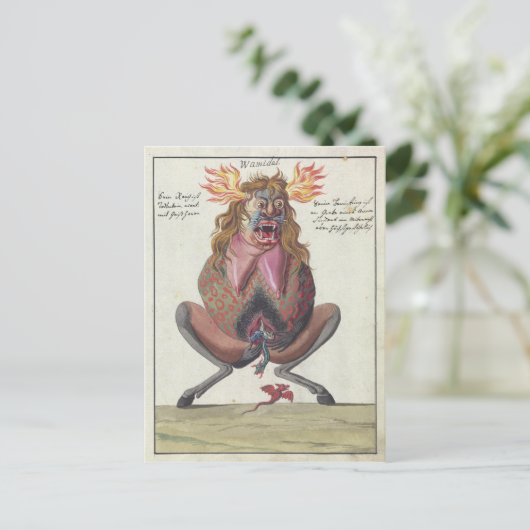 Wamidal-Dämon Postkarte (Stehend Vorderseite)