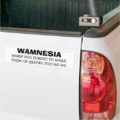 Wamnesia - Vergessen Sie, sie Wecken, bevor Sie ge Autoaufkleber (Auf Lkw)
