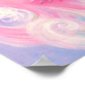 Wamono Japanisches Mädchen mit Kawaii Kitten ~ Poster (Ecke)