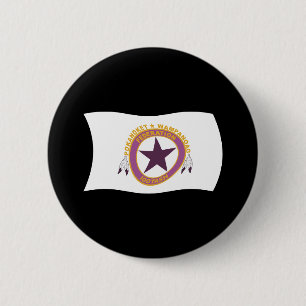 Wampanoag-Stammes-Flaggenknopf Button