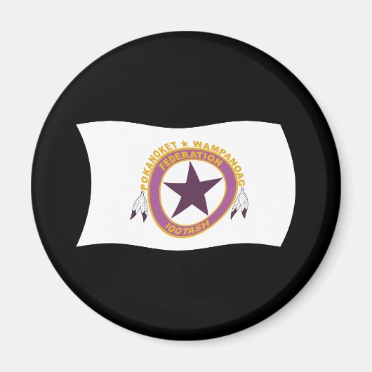 Wampanoag Tribe Flag Magnet (Vorne)