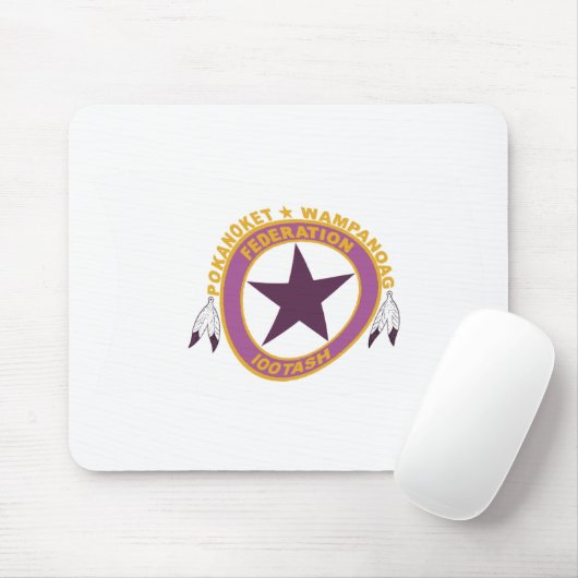 Wampanoag Tribe Flag Mousepad (Mit Mouse)