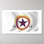 Wampanoag Tribe Flag Poster Print (Vorne)