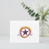 Wampanoag Tribe Flag Postkarte (Stehend Vorderseite)