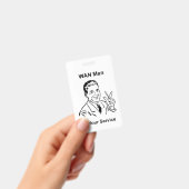 WAN-Mann in Ihrem Service Retro Tech Ausweis (Handheld)