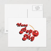 Wana Pop My Cheery Postkarte (Vorne/Hinten)