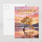 Wanaka-Baum Neuseeland Postkarte (Vorne/Hinten)