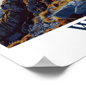 Wanaka Drucke -Roys Peak Poster -Wanaka Neuseeland (Ecke)