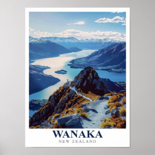 Wanaka Drucke -Roys Peak Poster -Wanaka Neuseeland