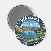 Wanaka Neuseeland Magnet (Vorderseite/Rückseite)