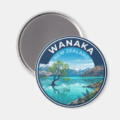 Wanaka Neuseeland Magnet (Vorderseite/Rückseite)
