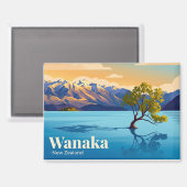 Wanaka Neuseeland Magnet (Vorderseite/Rückseite)
