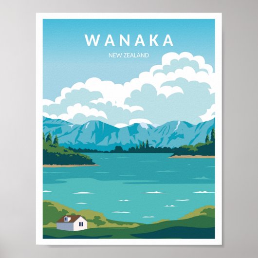 Wanaka Neuseeland Poster (Vorne)