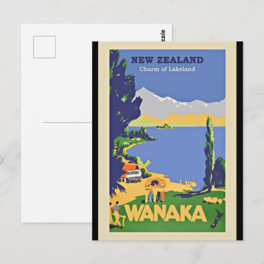 Wanaka, Neuseeland Postkarte (Vorne/Hinten)