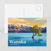 Wanaka Neuseeland Postkarte (Vorne/Hinten)