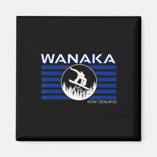 Wanaka Neuseeland Snowboarden Neuseeländer Schnee Magnet