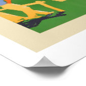 Wanaka, Neuseeland Vintage Travel Poster (Ecke)