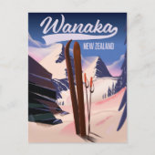 Wanaka New Zealand Skipposter Postkarte (Vorderseite)
