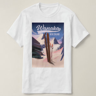 Wanaka New Zealand Skipposter T-Shirt