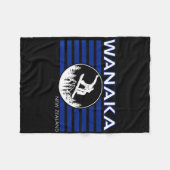 Wanaka New Zealand Snowboarding New Zealander Snow Fleecedecke (Vorderseite (Horizontal))