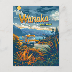Wanaka New Zeeland Vintag Postkarte
